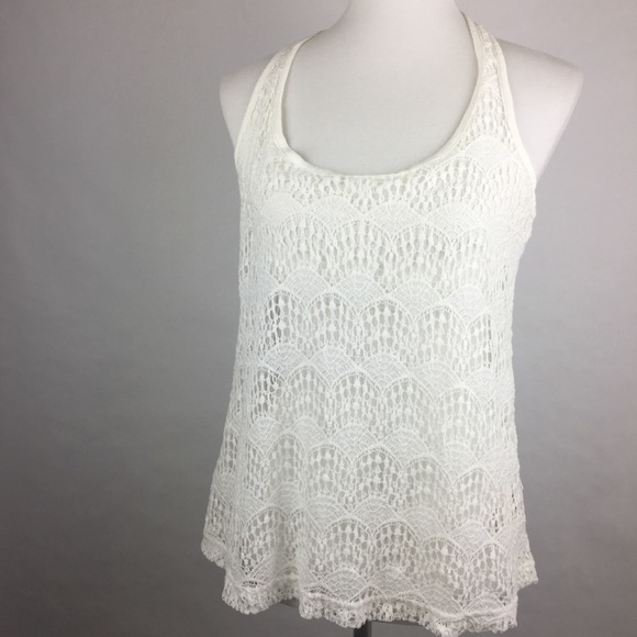 UGG Tops - Ugg White Crochet Tank Top